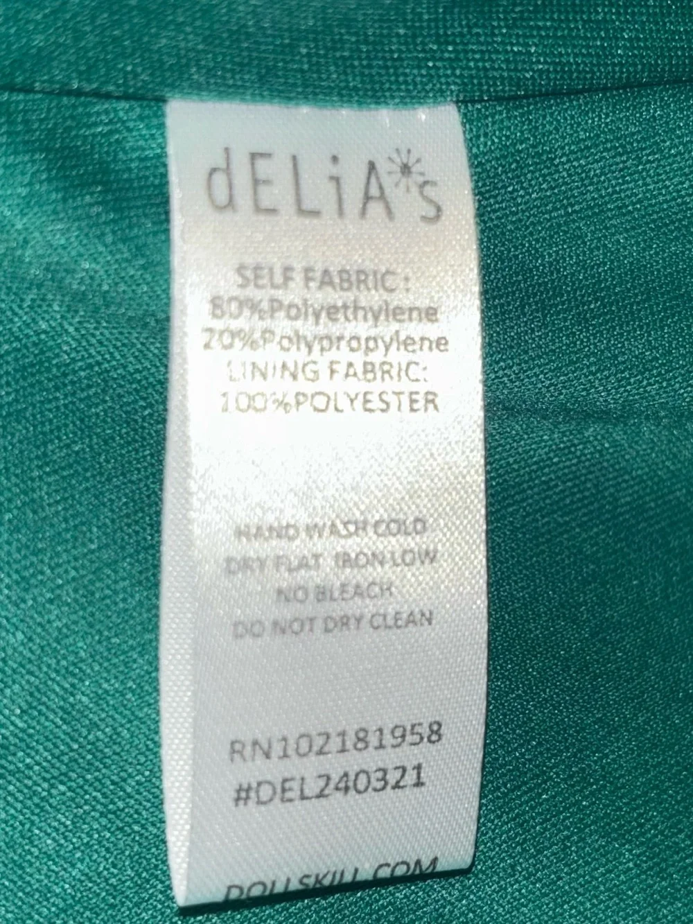 NWT dELiA*s by Dolls Kill It's Always Greener Grass Daisy Mini Skirt XS